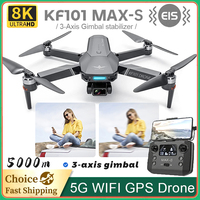 KF102 MAX-S Drone 8K Profesional 3-Axis Gimbal 360° Obstacle Avoidance Brushless Motor GPS 5G WIFI FPV Quadcopter Toys RC Drone