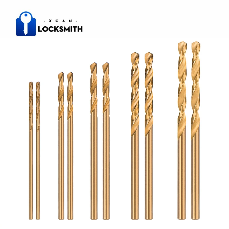 10pcs Twist Drill Bit Set 1.0-3.0mm Metal Stainless Steel Hole Cutter For Wood Metal Drill HSS Cobalt Coated Drill Bit Set
