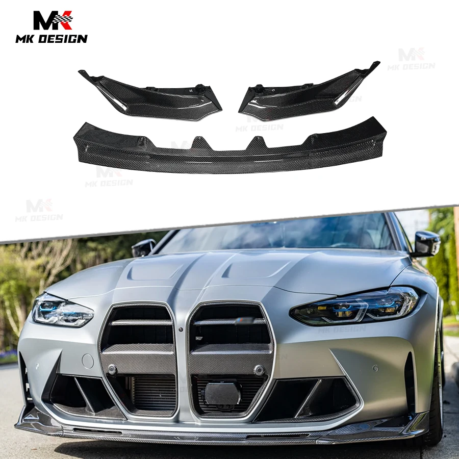 

Carbon Fiber V Style Front Bumper Lip Chin Spoiler for BMW M3 G80 G81 M4 G82 G83 2021+ Front Lip Spoiler Car Accessories