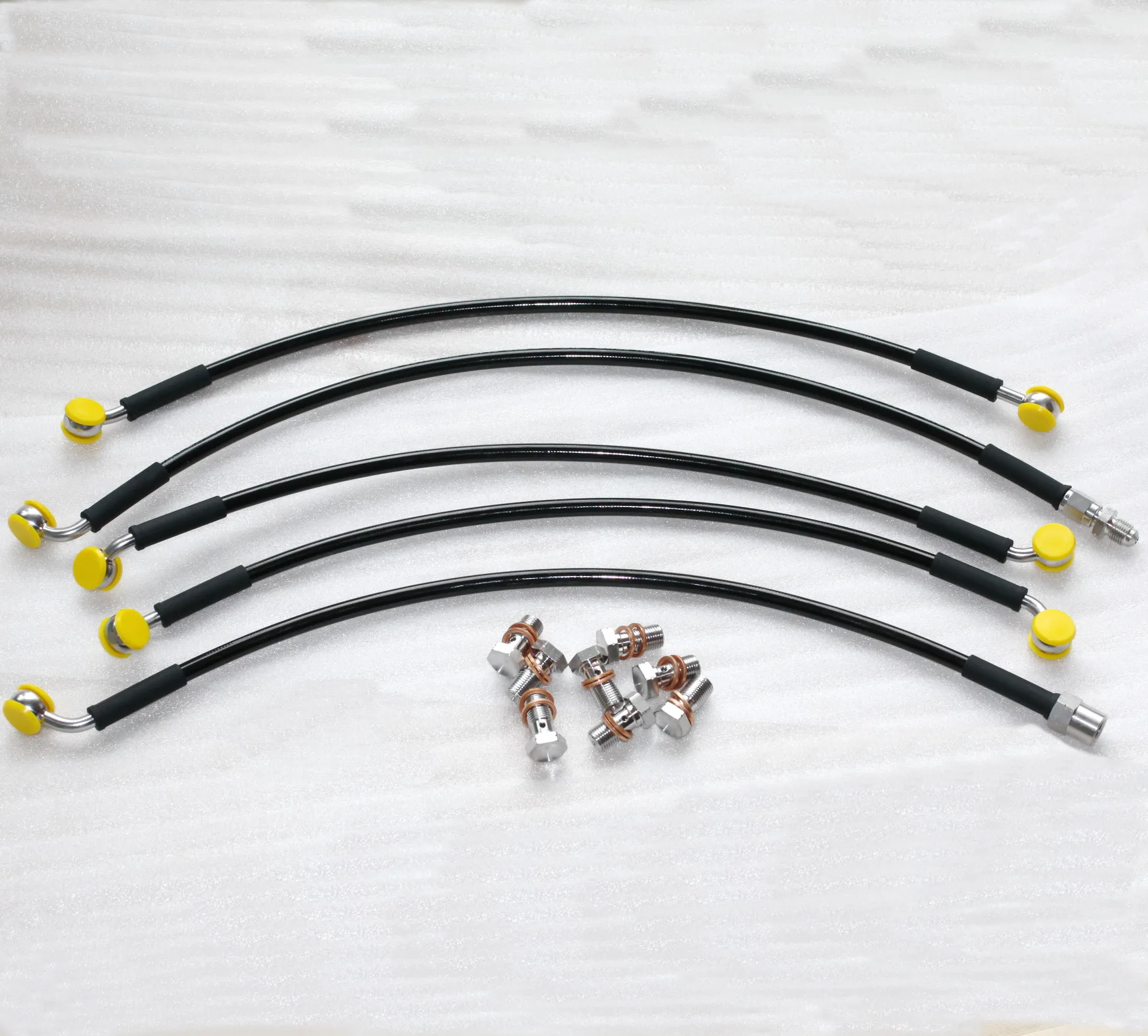 Stainless Braided Brake Lines Front and Rear For 1995-1999 BMW R1100GS 1994-2001 R1100RS