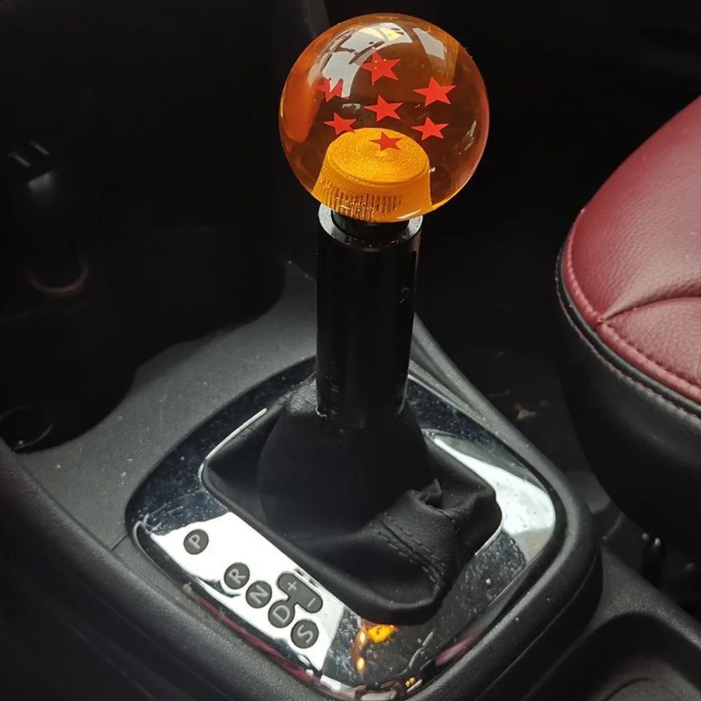 Universal Auto Shift Knob RARE Star Ball Z Orange BALL Car Gear SHIFT KNOB Anime Dragon Series 1-7 STARS Shift Lever Head