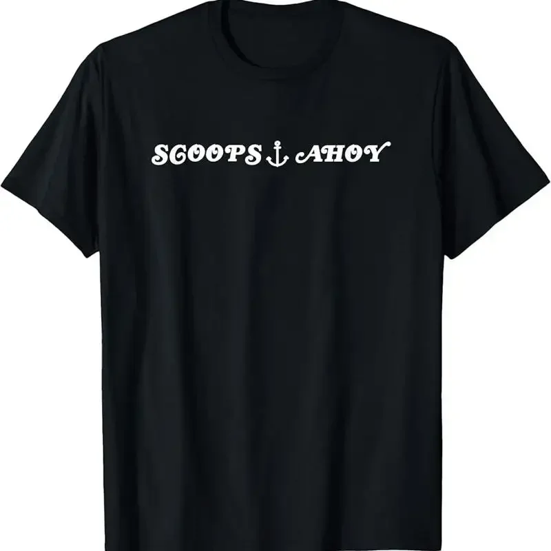 80'S Scoops Ahoy Anchor Ice Cream T Shirt