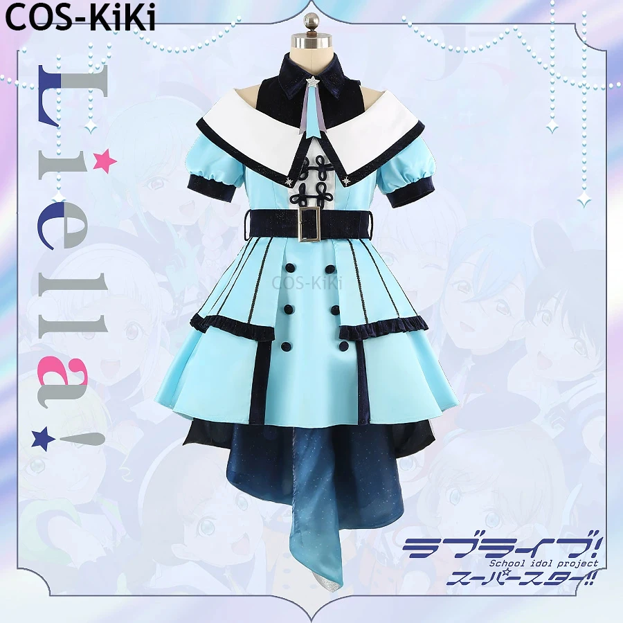 Disfraz de Cosplay COS-KiKi Lovelive SuperStar Liella Onitsuka Natsumi Wakana Shiki Tang Keke Shibuya Kanon Champion, Vestido Encantador