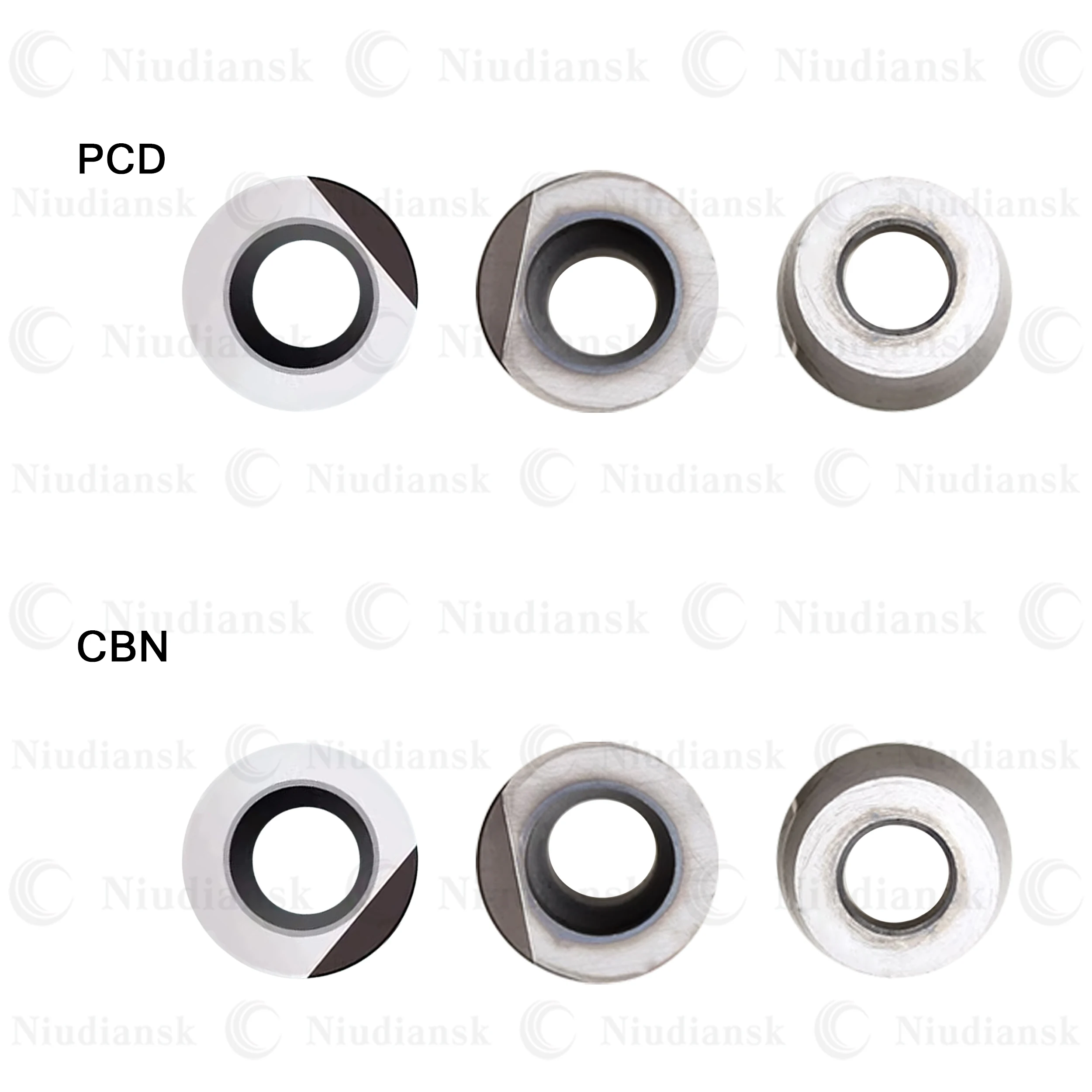 Diamond Blade Cubic Boron Nitride High-quality RPMT10T3 CBN Quenched Steel RPMT10T3 PCD Copper Aluminum R5 Round Blade CNC Tools