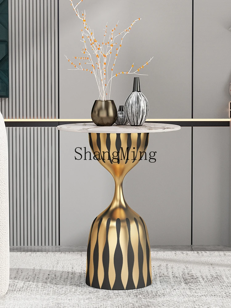

CL simple modern living room sofa small coffee table household small apartment living room light luxury advanced rock slab table