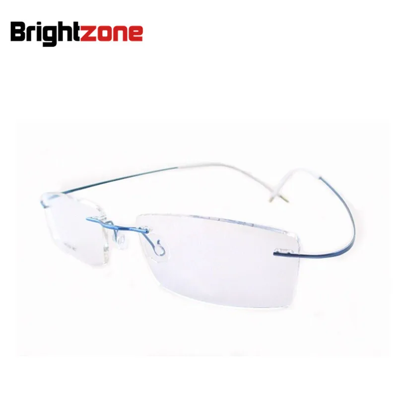 Best Sell Light Weight Flexible Rimless Non-screw 6g Eyeglasses Glasses Prescription Pure B-Titanium Optical Frame Spectacles