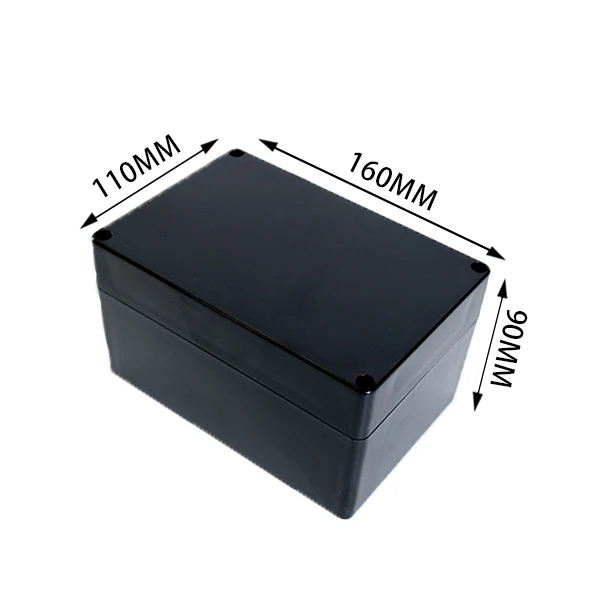 Black Box Outdoor waterdichte behuizing Plastic doos Elektronische projectbehuizing Instrument Waterdichte aansluitdoosbehuizing