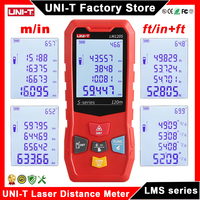 UNI-T Digital Rangefinder LM50S LM80S LM100S Laser Distance Meter with Self Calibration Range Finder Laser Tape Measure Tool