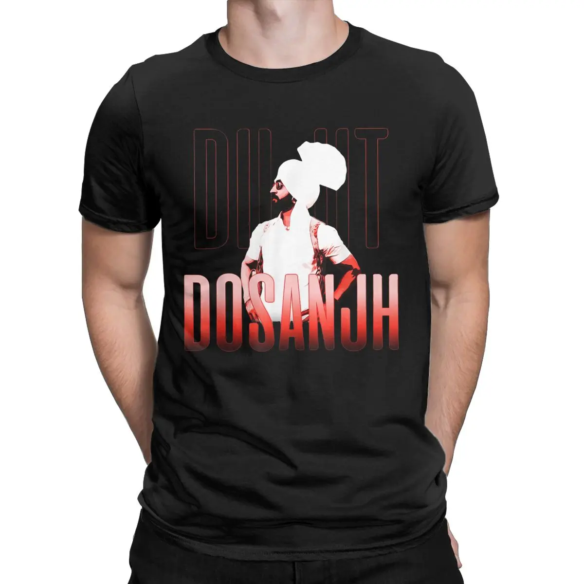 Diljit Dosanjh Punjabi Singer Men T Shirt Born To Shine Novelty Tees Short Sleeve Round Neck T-Shirt Pure Cotton Summer Clothing