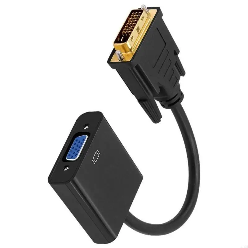 Adaptador versátil DVI D a VGA para conexión perfecta entre dispositivos sin necesidad controlador Cable con TPE 23