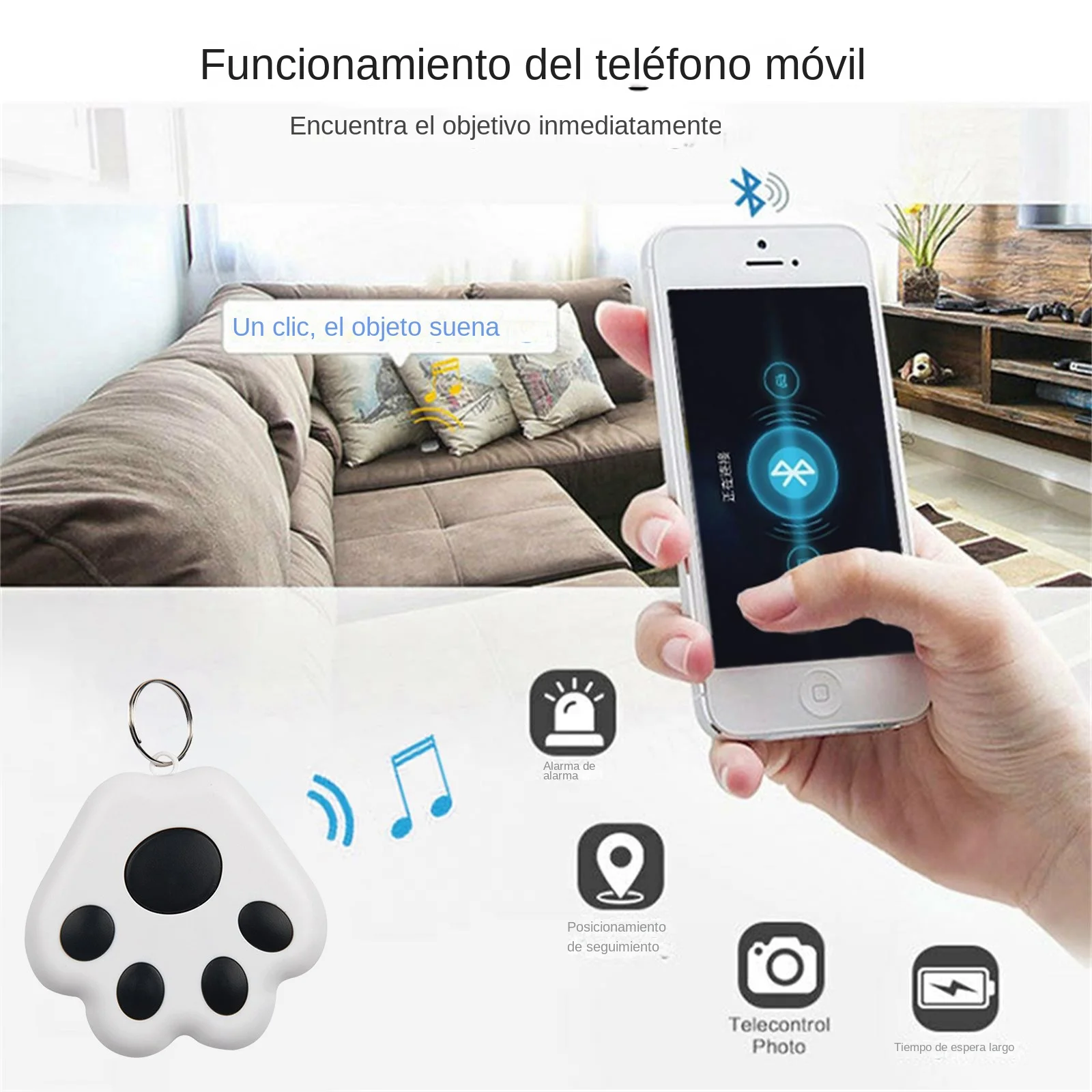 Imagem -04 - Xiaomi-mini Gps Tracker For Pet Dog Paw Shape Anti-lost sem Fio Localizador Bluetooth Pet Kid Bolsa Carteira Chave Colarinho Acessórios