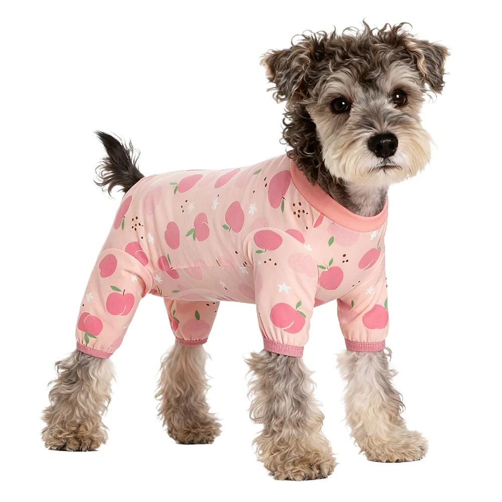 

Autumn Pet Dog Jumpsuits Fashion Printed Dog Onesie Clothes Cute Puppy Pajamas Warm Soft Cat Jumpsuits Pet Rompers Dog Clothes