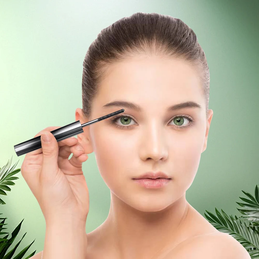 Mascara en métal lavable avec recourbe-cils, baguette en fer, imperméable, petite tête de brosse, maquillage, cosmétiques