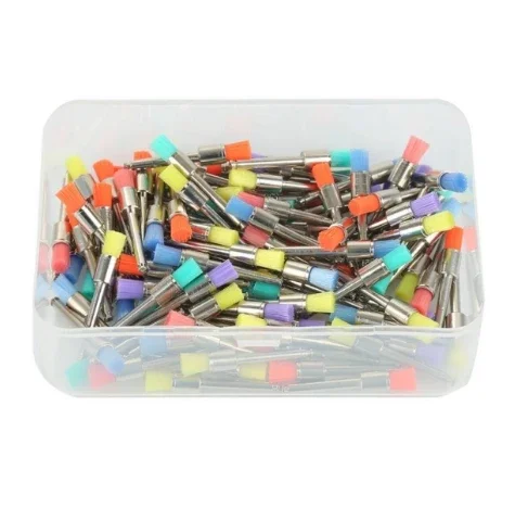 

Зубные протезы, красочные полирующие профили, набор кистей, зубные протезы, лилоновая щетка, чашка для полировки, одноразовый продукт для чистки, оборудование для наполнения зубов