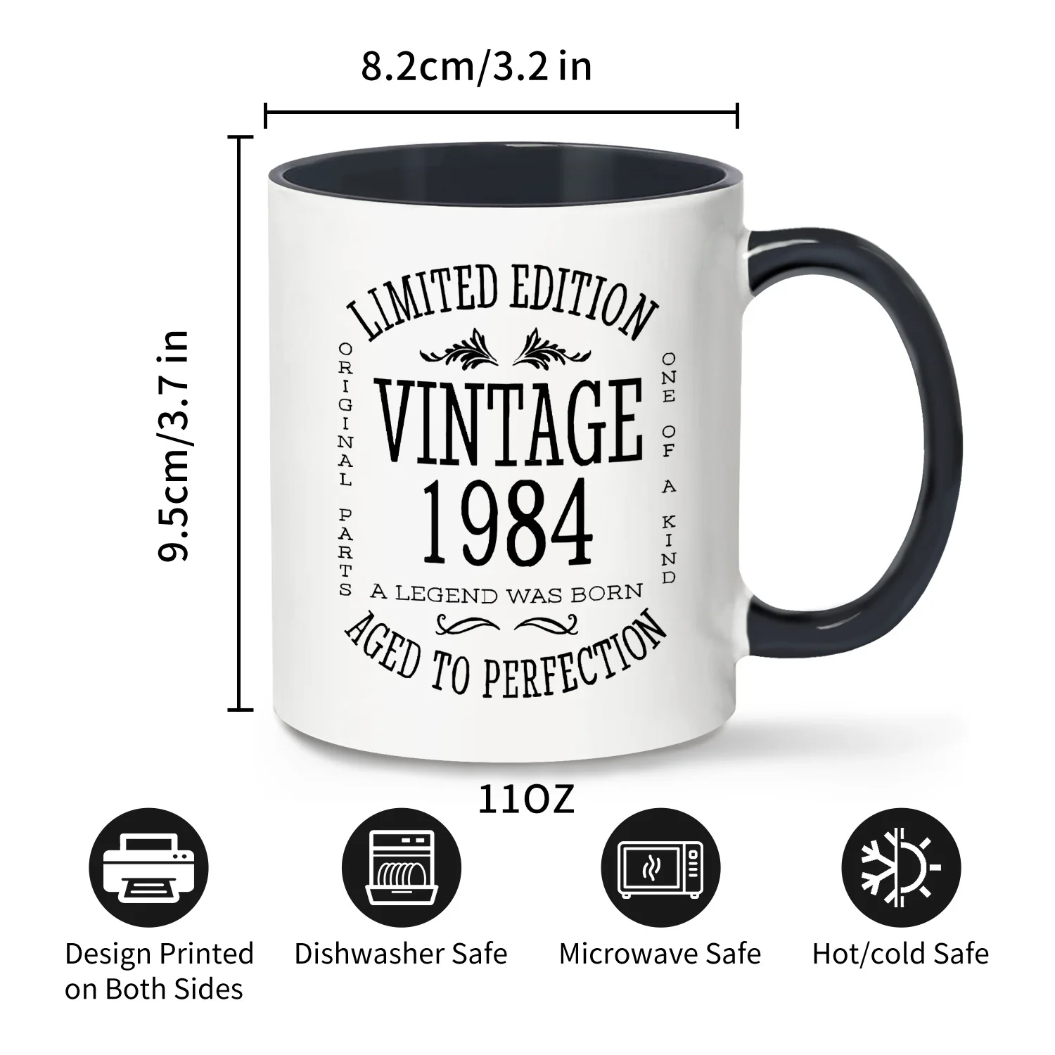 1PC,40th Birthday Gifts, Funny 1984 40th Birthday Gifts, Vintage 1984 Coffee Mugs, Birthday Gifts for Mom, Dad, Men, Women,11oz