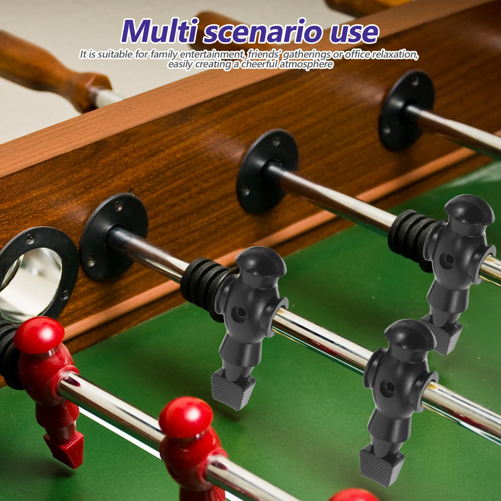 

Набор из 8 разноцветных фигурок для настольного футбола: красные, синие, черные, белые — сменные игроки для настольного футбола