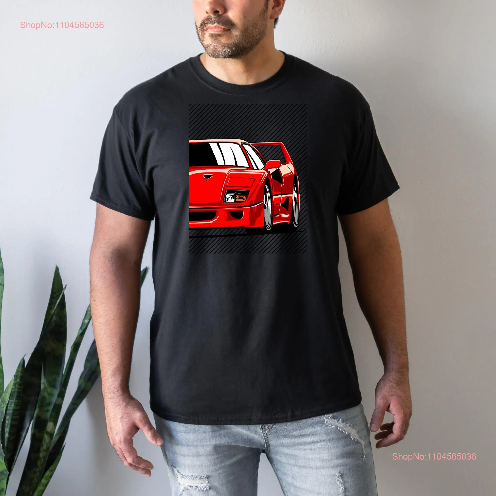 F40 Race Car JDM Cars Japan Fancy Men's T Shirt Father's Day Christmas long or short sleeves