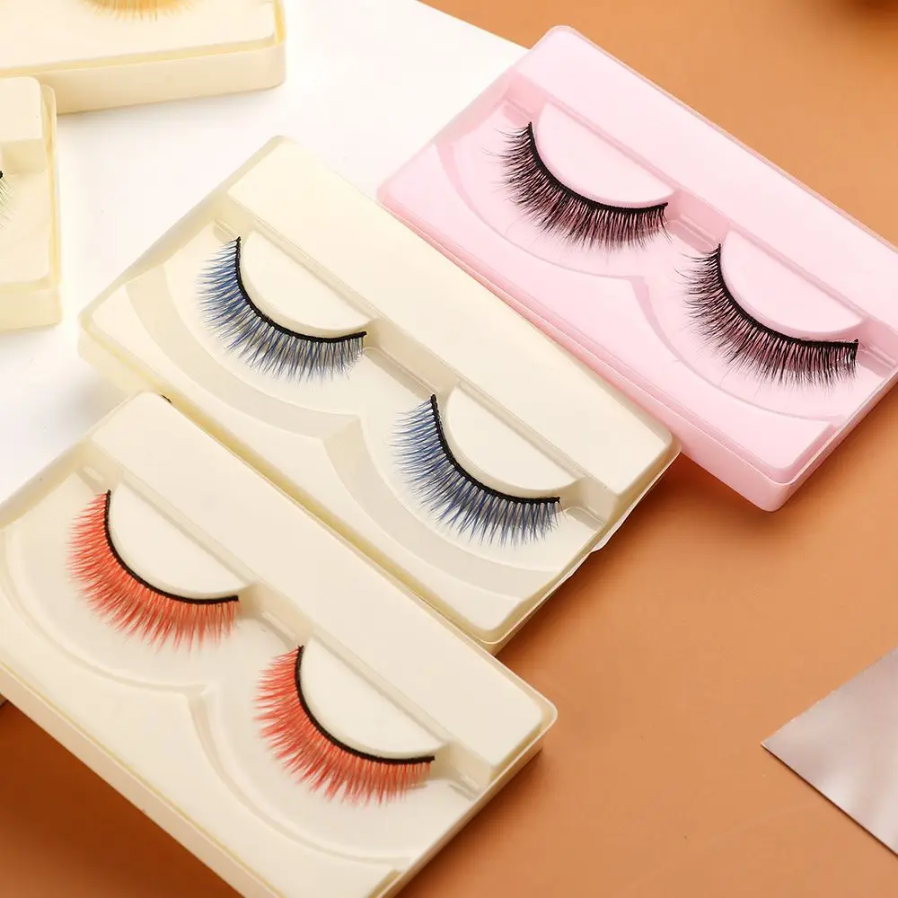 Multicolor Figurine Decoration Length 0.8cm DIY Accessories  Eyelashes Dolls Modification Simulation False Lash