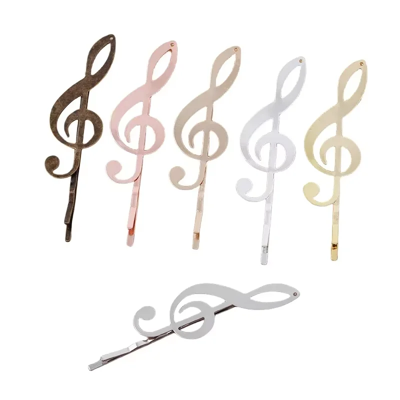 

BoYuTe (50 Pieces/Lot) 19*53mm Music Sign Hairpins Hair Barrette Factory Supply DIY Handmade Jewelry Accessories