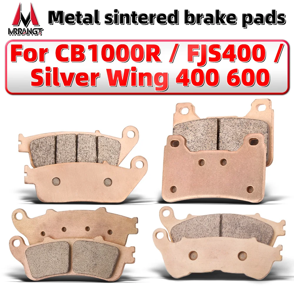 

MRRANGT Sintered Metal Brake Pads Set Fit For Honda Hornet CB1000R Silver Wing 400 600 FJS600 FSC600 Scooter Motorcycle Parts