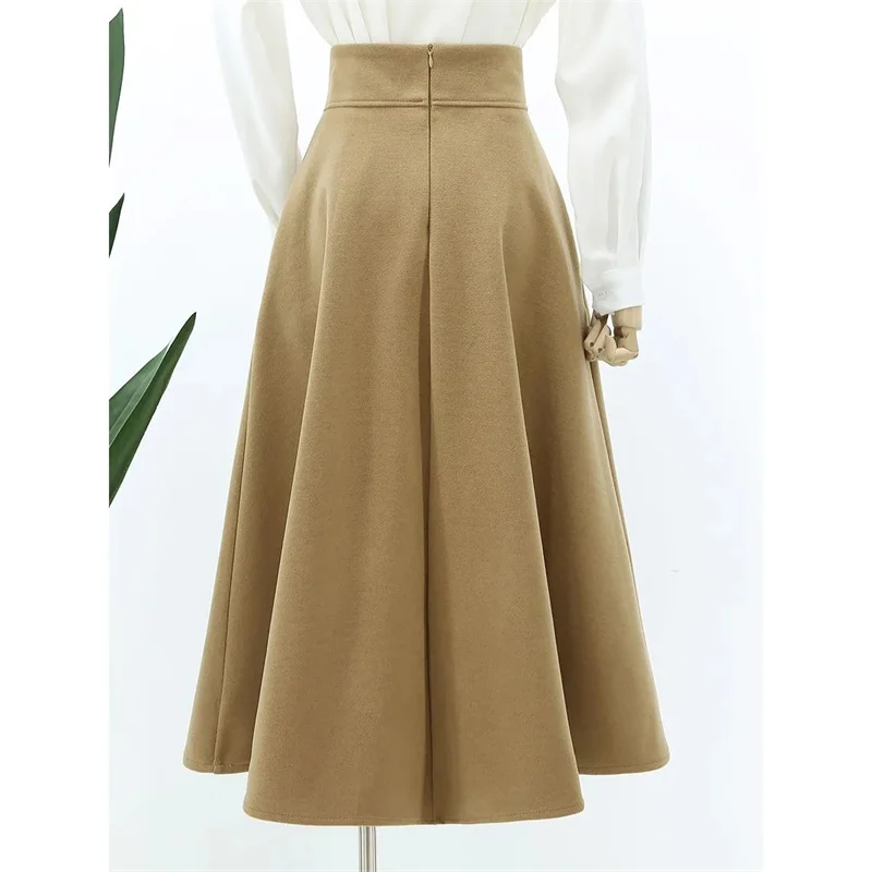 Women Skirt 2025 New  Ladies Pleated Skirt Loose Casual Slimming  Long Skirts For Female A-word Skirt S-4XL