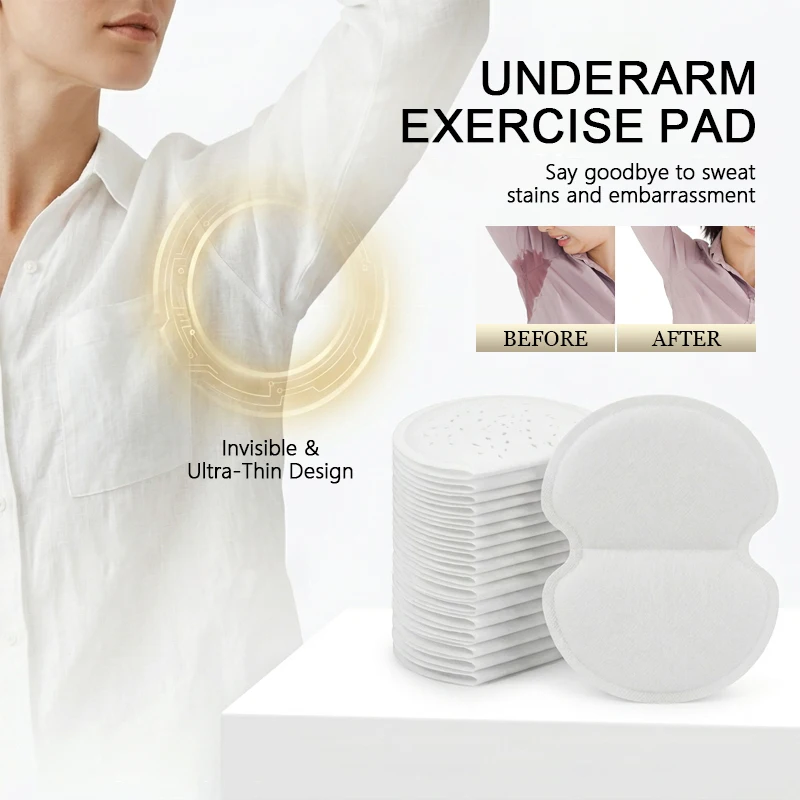 

Underarm Sweat Pads Fight Hyperhidrosis Comfortable, Extra Adhesive, Disposable Dress Guards/Shields,Non Sweat Armpit Protection