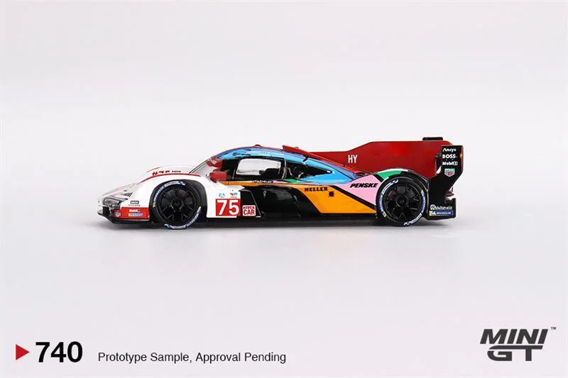 **Pre-order** MINI GT 1:64 963 # 75 Penske Motorsport gegoten modelauto uit 2023