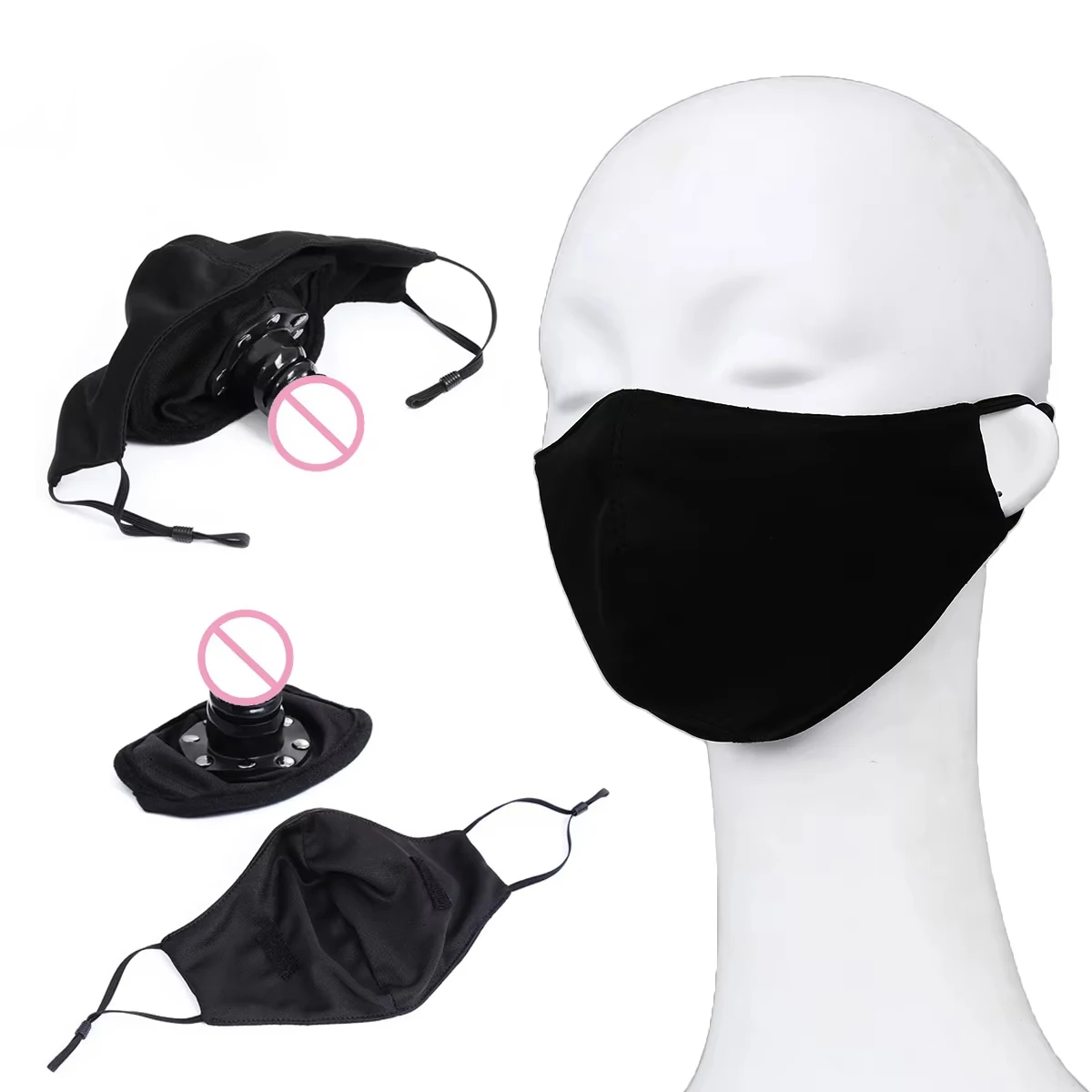 

Penis Gag Mask Slave Open Mouth Gag Sex BDSM Bondage Dildo Gag Restraint Fetish Erotic Toys Sex Toys For Couples