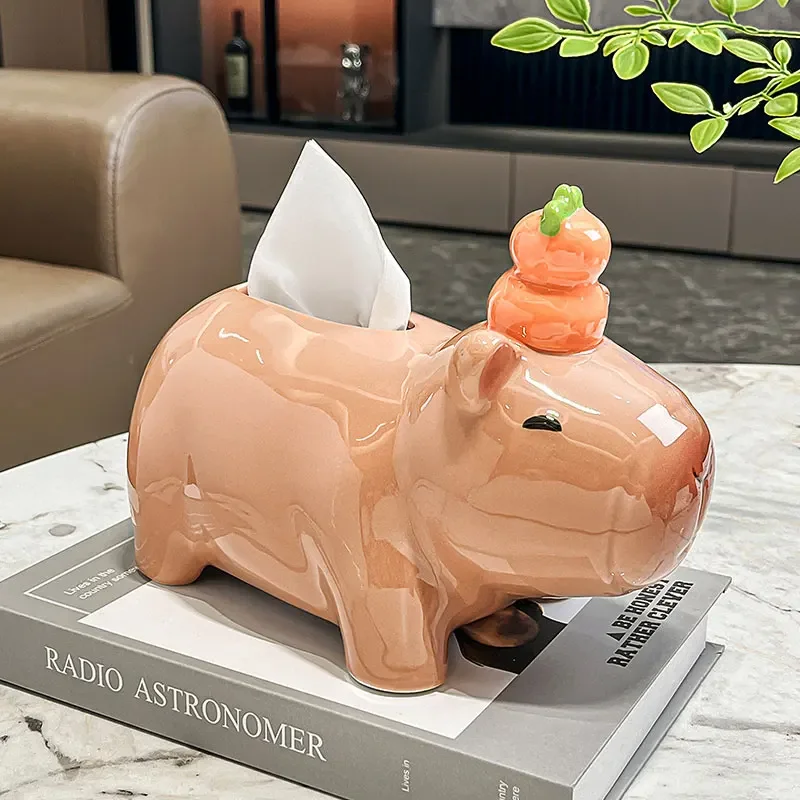 

Cartoon Dolphin Ceramic Tissue Box Ceramic Paper Draw Box Home Living Room Coffee Table Dining Room Decoration Tissue Box