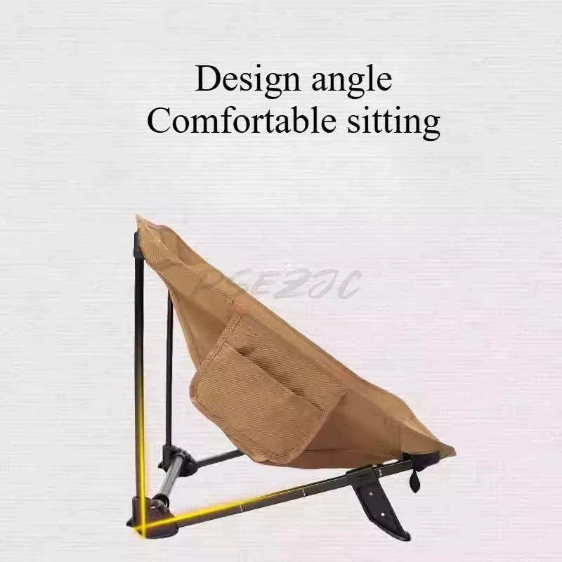في الهواء الطلق المحمولة شاطئ التخييم الفن رسم كرسي قابل للطي كرسي صالة محمول كرسي القمر #3
