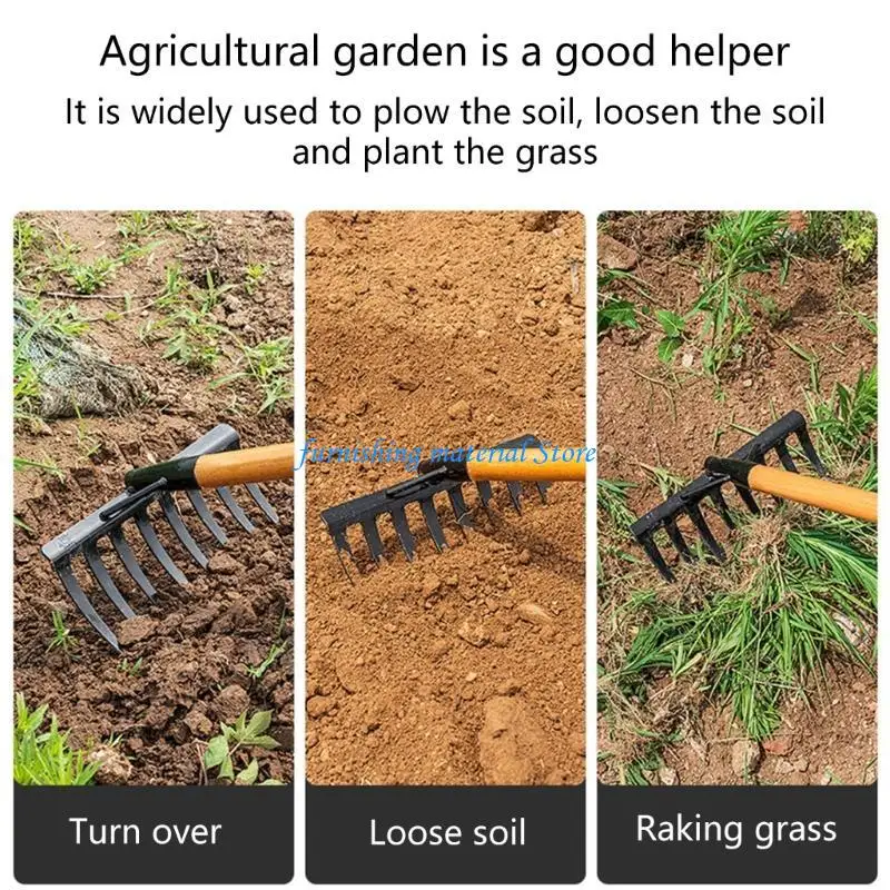 

Y5GD Gardening Tool Featuring 6/8 Tines For Effective Soil Cultivation & Landscaping