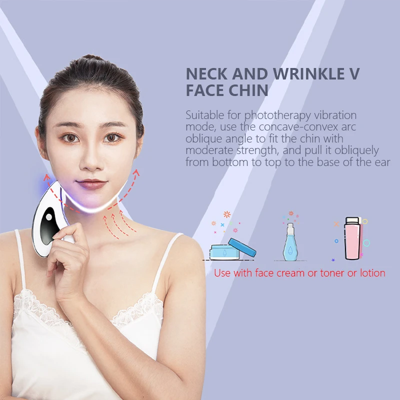 Microcurrent Face Lift Machine USB Charge Electric Guasha Massage Scraping Galvanic Beauty Skin Lifting Facial Body Massager