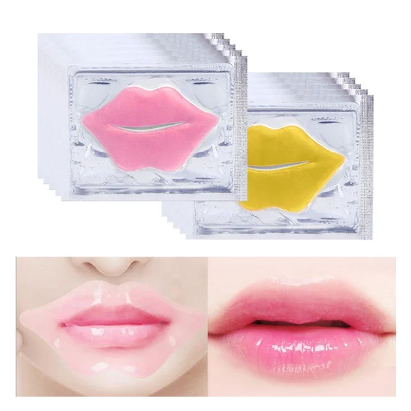 

20pcs Crystal Collagen Lip Patches Moisturizing Anti-wrinkle Nourishing Lip Mask Lips Care Labial Masks Lips Plumper Gel Pads