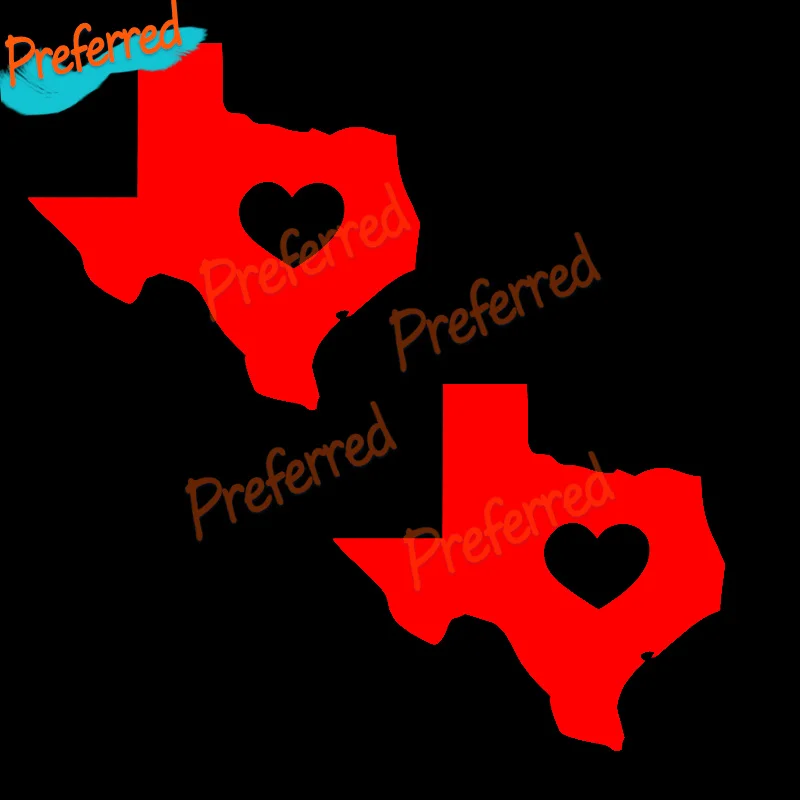 2x Aufkleber TEXAS State Heart Planner Tumbler Cup Car Truck Decal Sticker Die Cut Decal - Customizable in Any Sticker Size