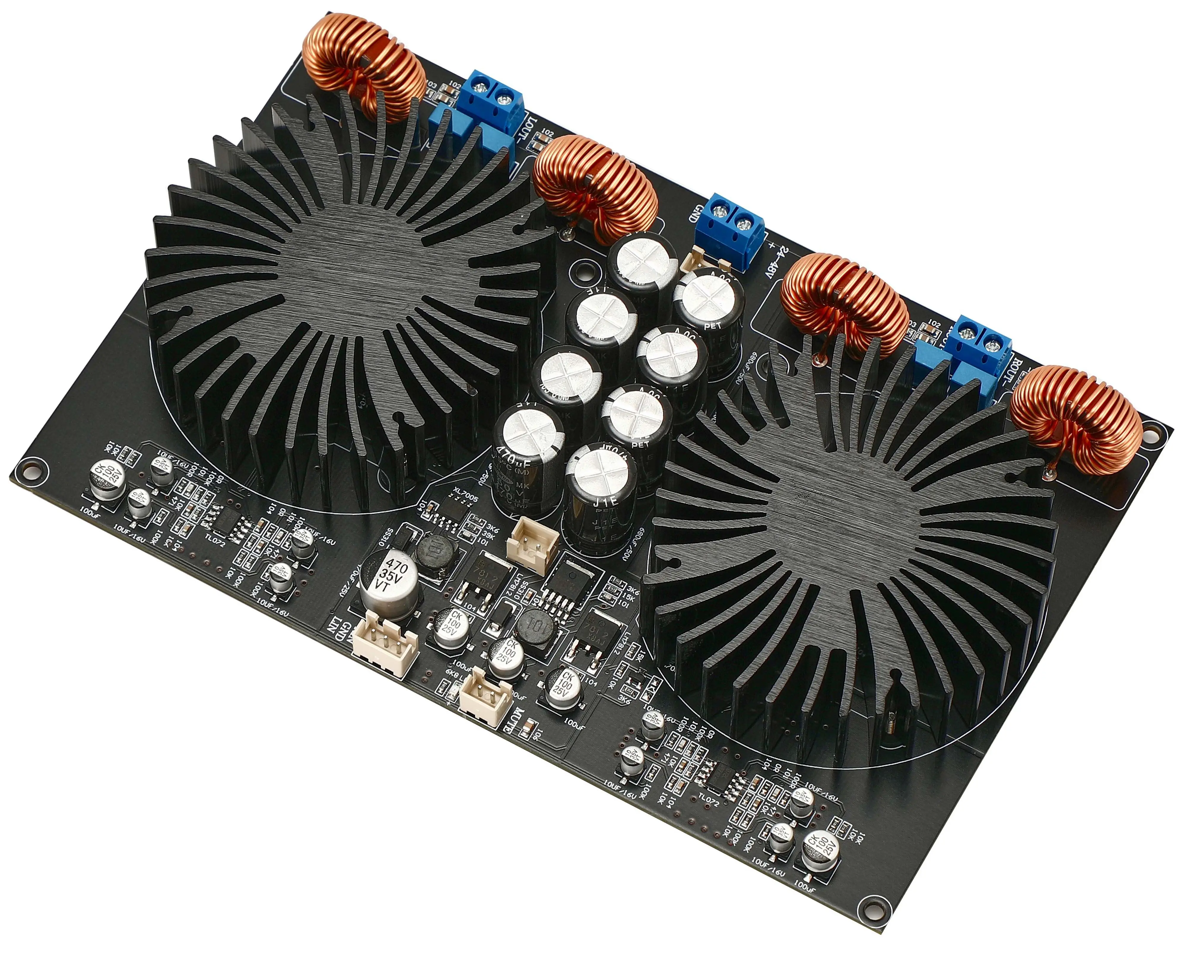 

Dual Chip High-power TPA3255 Dual Channel Digital D-class HiFi Fever Level Power Amplifier Board 600W+600W