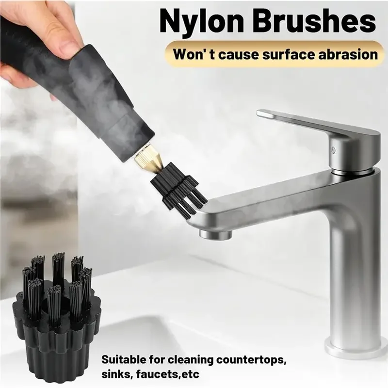 A65T-M8 Steam Cleaner Attachments 18PCS Steam Cleaner Brush Head, Steamer Accessories Replacement Parts, Cleaning Brush Head - view 2