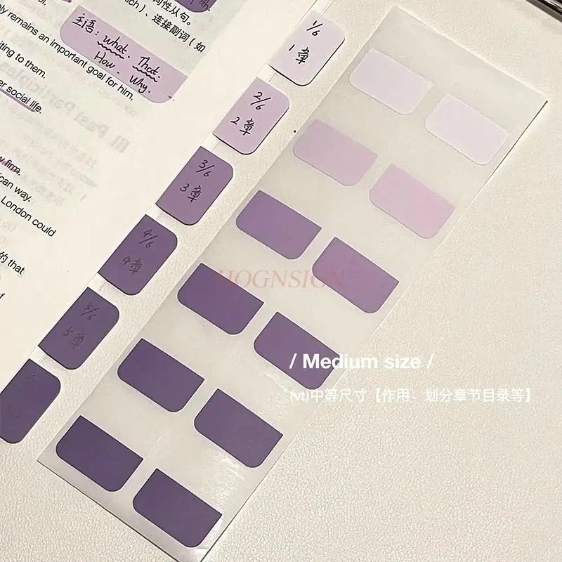 10sheets/120stickers Gradient Color High Beauty Index Stickers, Convenience Stickers, Stickers, Notes, Indicator Tags - view 5