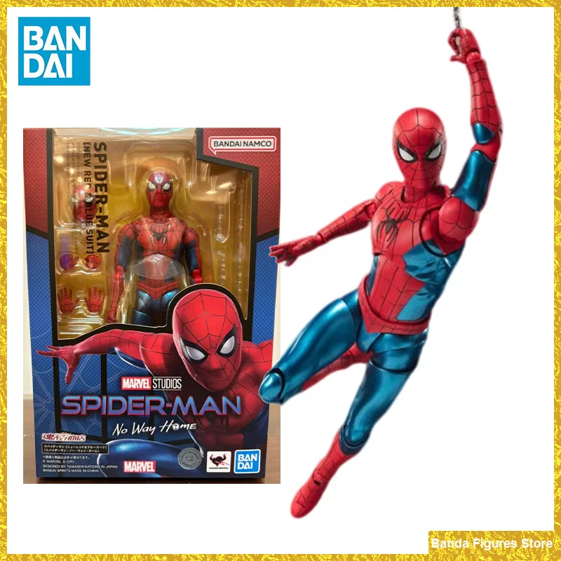 Оригинальный S.H. Фигуарт SHF Человек-паук нет дороги домой Новый красный и синий костюм том Голландский стиль аниме экшн-фигурки модели игрушки