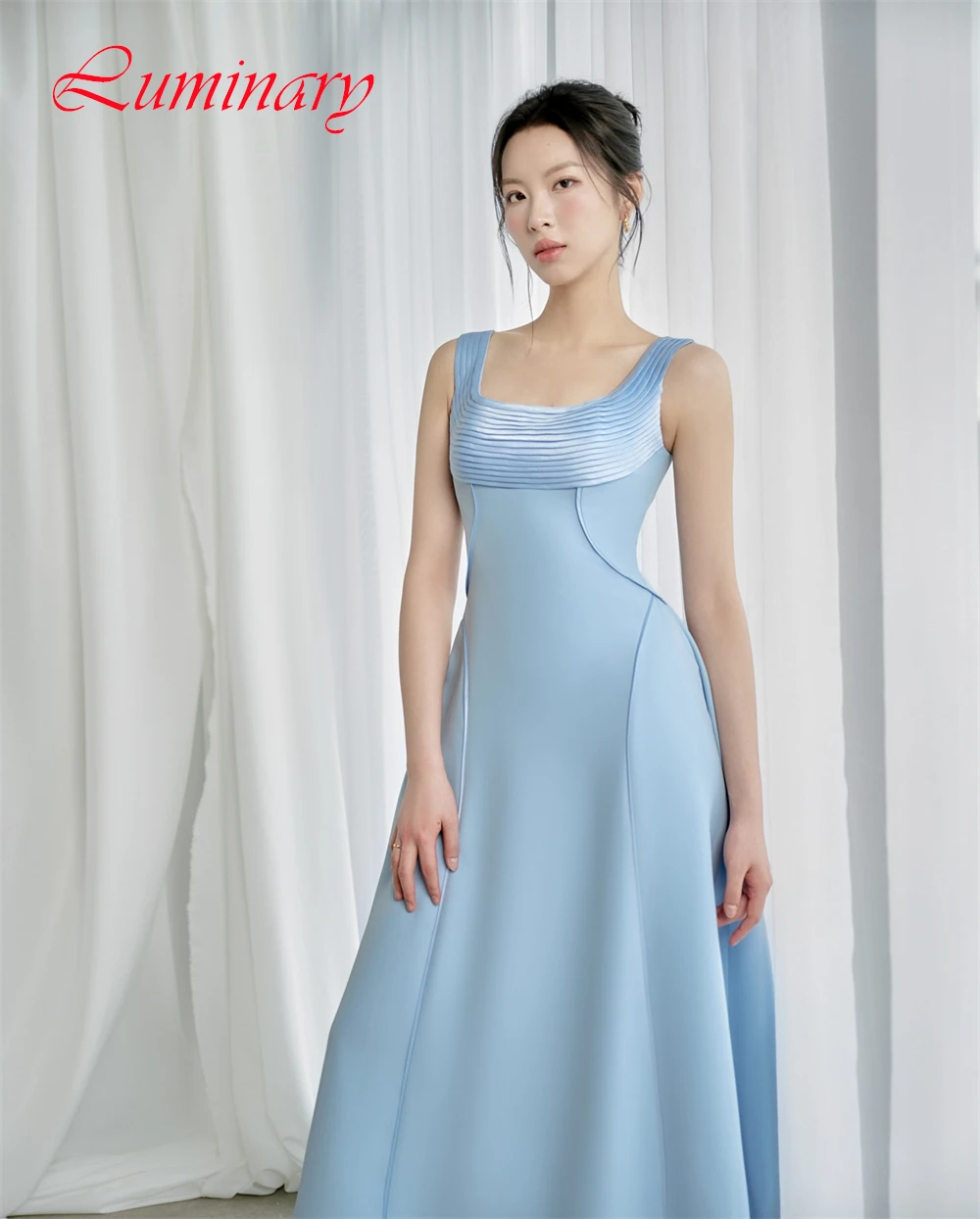 맞춤형 클래식 저지 오-넥 이브닝 드레스 기질 민소매 댄스 파티 드레스 고품질 특별 행사 가운