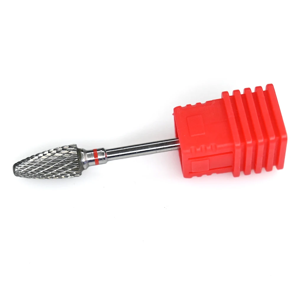 Broca de carburo de tungsteno para uñas, fresas rotativas para manicura, accesorios de taladro, eliminación de Gel