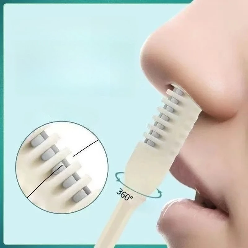 1/5/10Pcs Nose Hair Remover 360 Rotating Nasal Clippers Nose Hair Trimmer for Women Men Manual Nose Hair Trimme - view 3