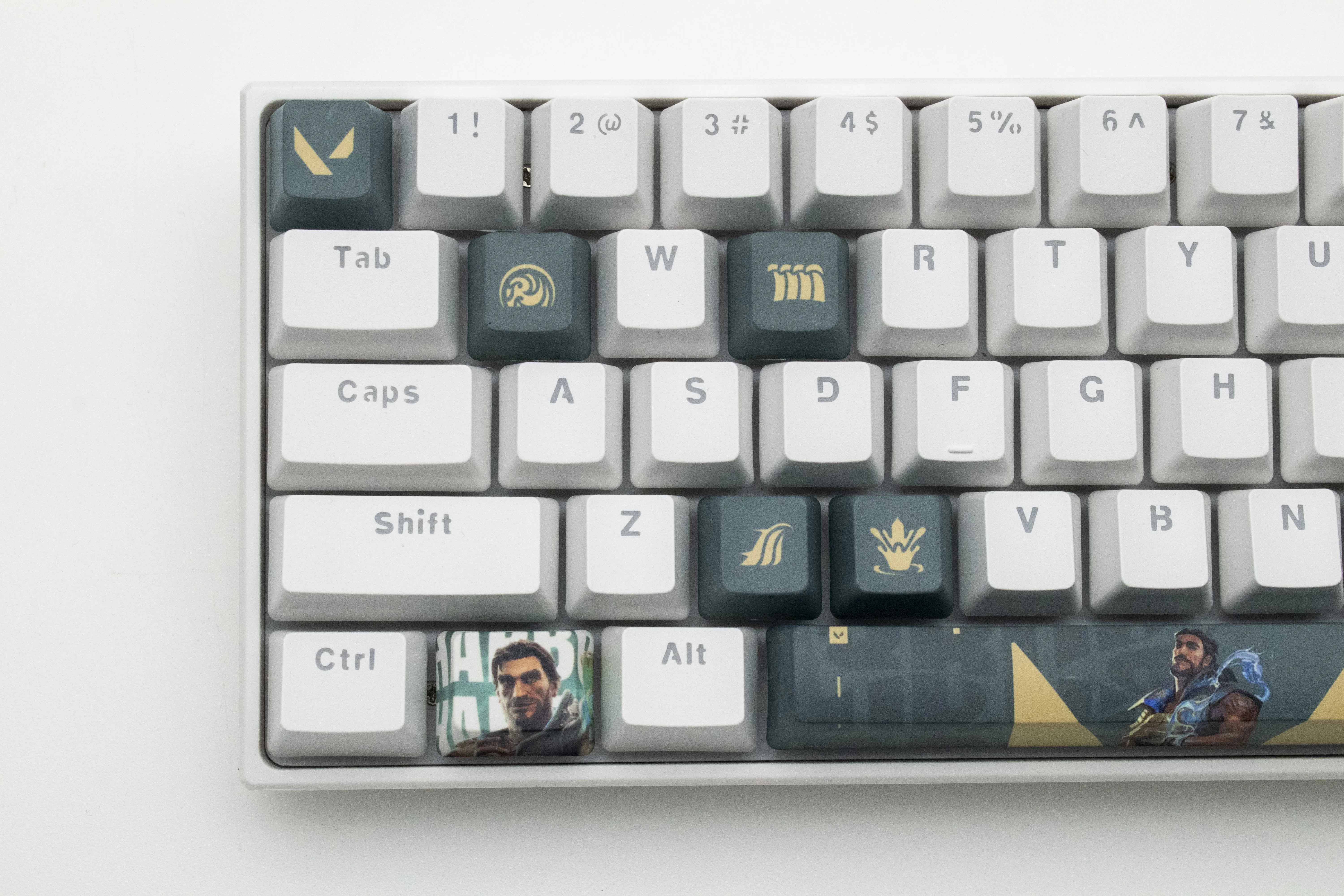 Valorant Keycaps Harbor Profil OEM 10 Kunci PBT Dye Sub Keycaps