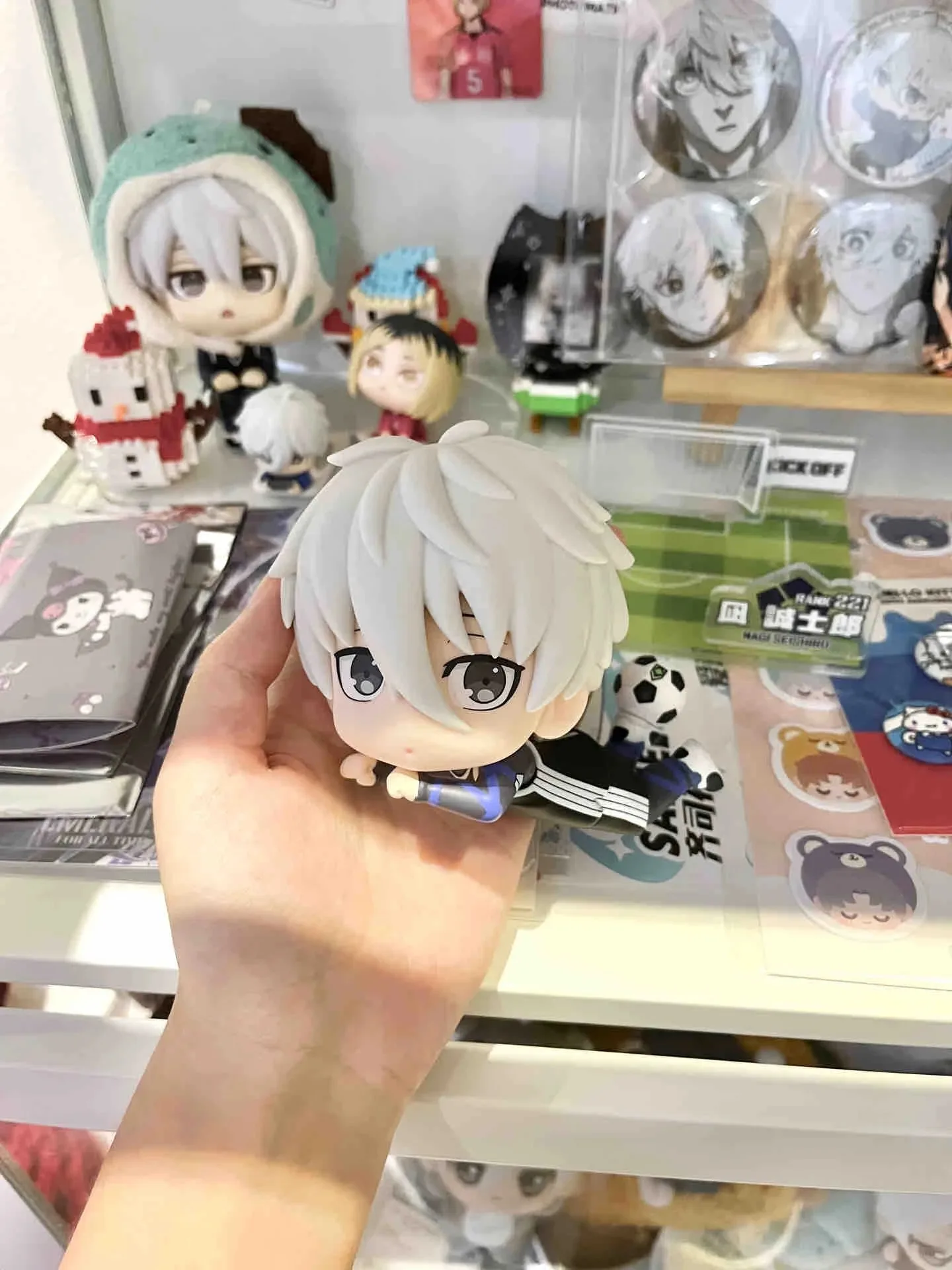 Auf Lager 10cm Blue Lock Anime Figur Q-Version Isagi Yoichi/Nagi Seishiro Actionfigur Sammlermodell Puppe Spielzeug Geburtstagsgeschenke – Detail 15