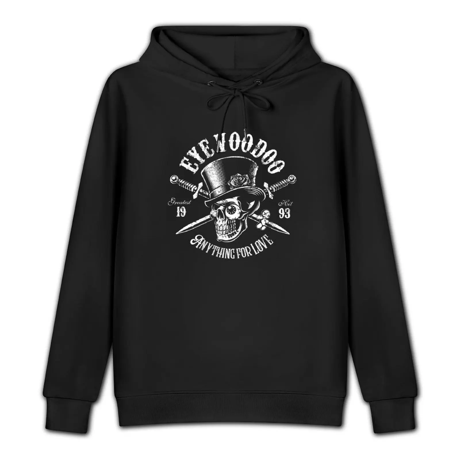 EYE VOODOO Anything for love - Biker Pullover Hoodie japanese style men clothing men wear japanese hoodie