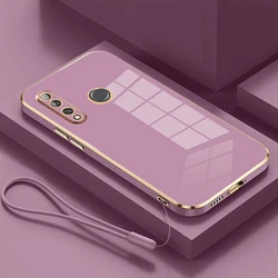 For Samsung Galaxy A20s Case Samsung A20s Cover SM-A207F SM-A207M SM-A2070 Luxury Square Plating Phone CaseShockproof Back Cover