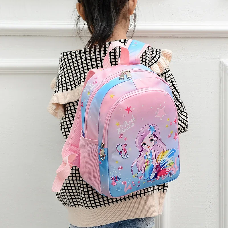 Rucksack für Kinder Cartoon Einhorn Meerjungfrau Rucksack leichte Schult asche für Mädchen Nylon tasche für Kinder im Vorschul alter