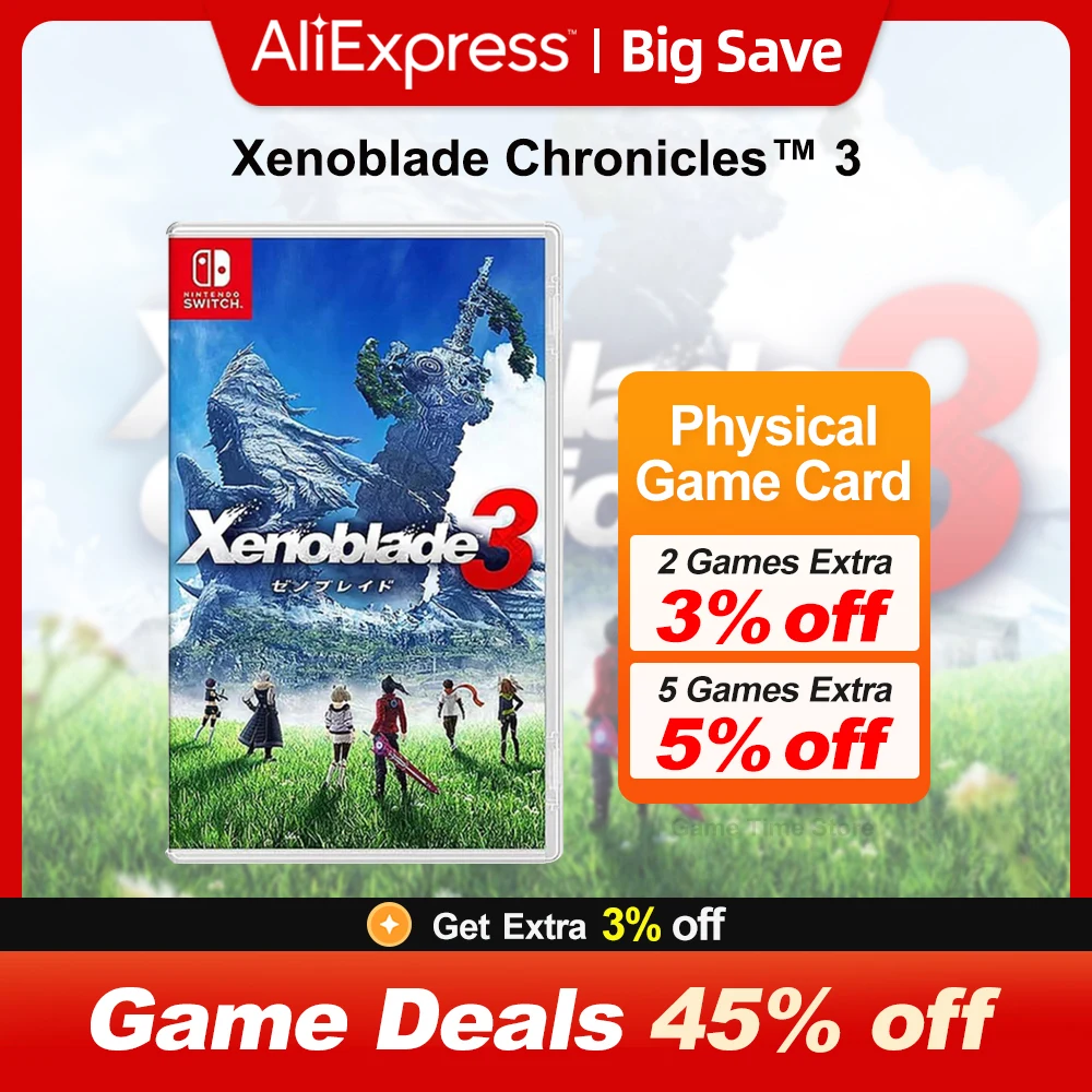 

Xenoblade Chronicles 3 Nintendo Switch Game Deals 100% Official Physical Game Card RPG Genre for Switch OLED Lite Game Console