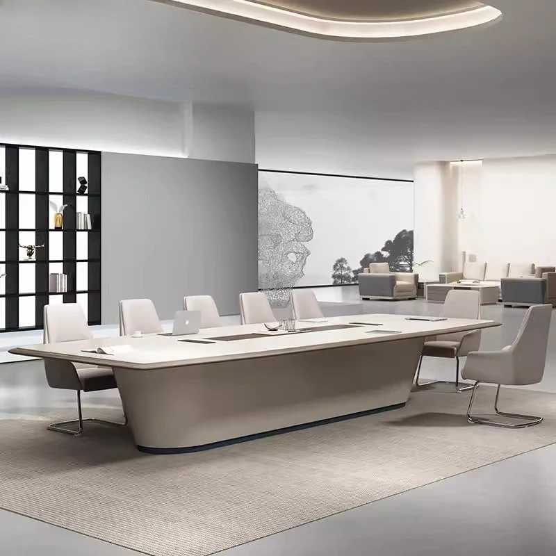Office meeting strip table premium simple meeting room table and chair combination