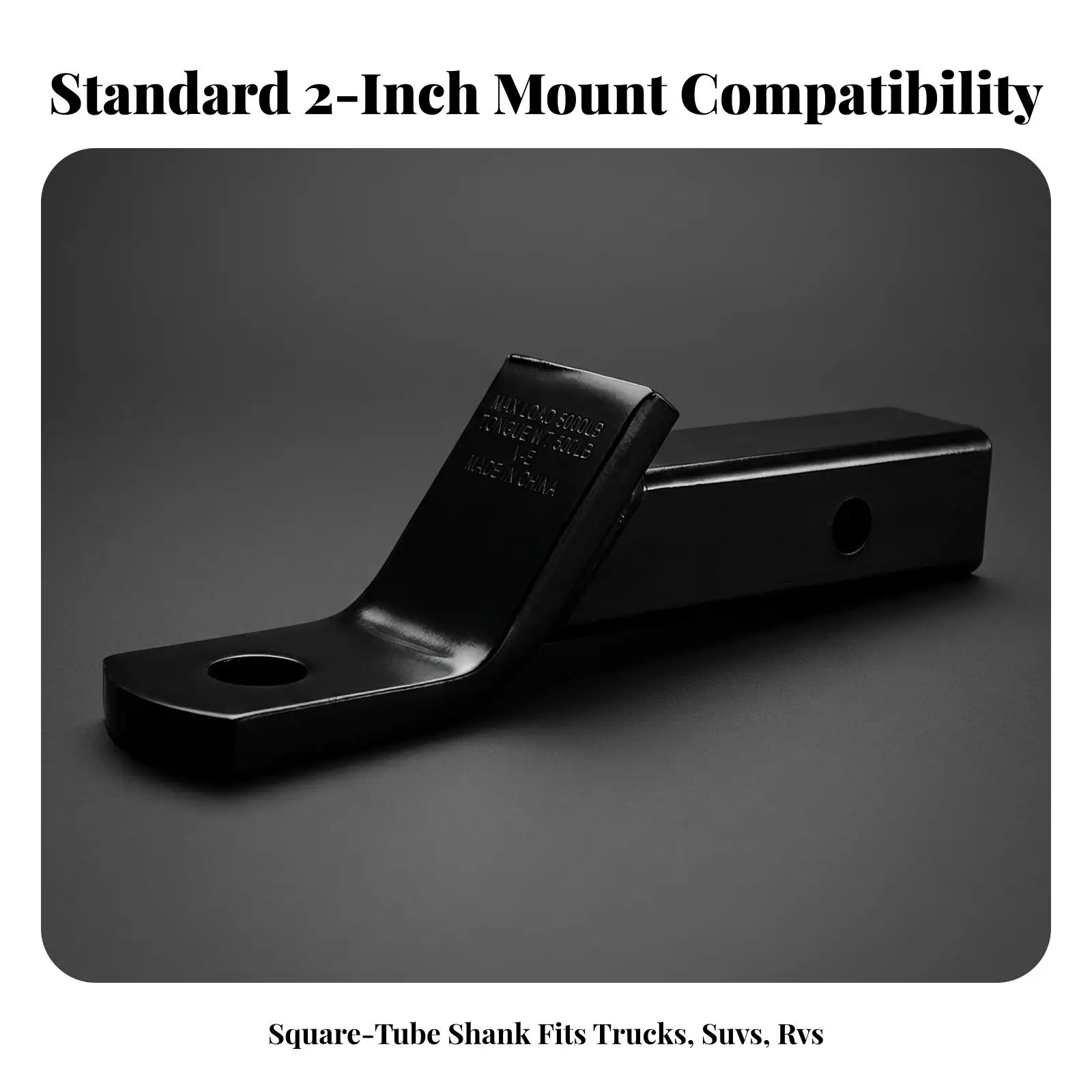 Trailer Hitch Arm Long-Lasting Hitch Arm with Square-Tube Shank Sturdy for RVs