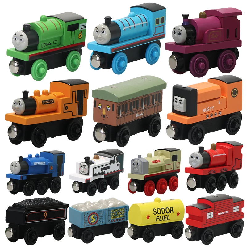 Thomas and His Friends Wooden Train Magnetic Edward Handel Molley Train Rail Model Toy Educational Toys Children Birthday Gifts